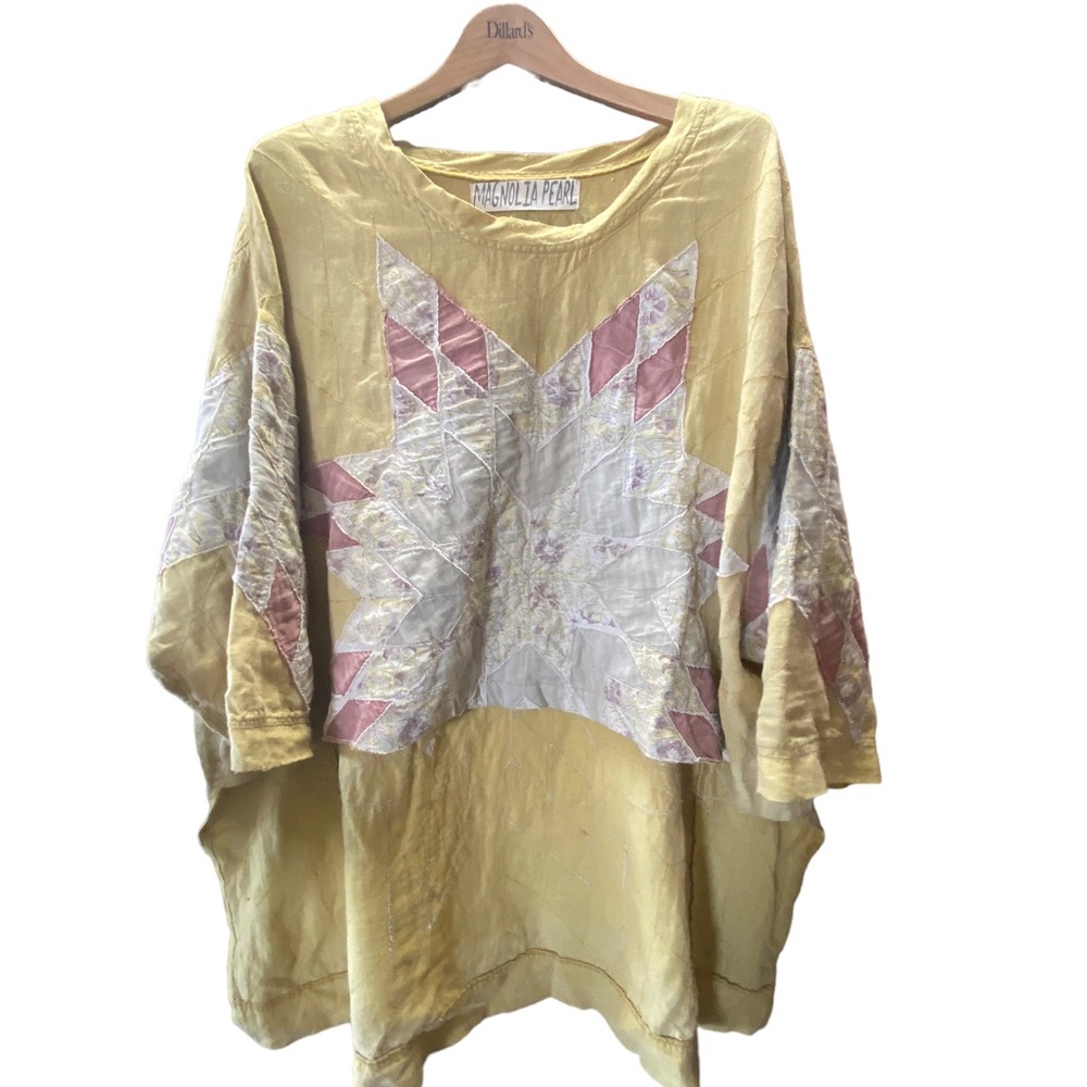 Magnolia Pearl Quiltwork Hi-Low Oversized Francis Shirt